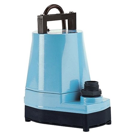Little Giant Pump 505005 Submersible Utility Pump, 115 V, 0166 hp, 1 in Outlet, 263 ft Max Head, 1200 gph 505711/505005